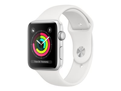 APPLE WATCH SERIES 3 (GPS) - SILVER ALUMINUM - WHITE - 8 GB